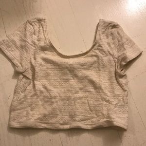 White crop top
